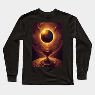 A Dragon Egg suspended above a Goblet Long Sleeve T-Shirt